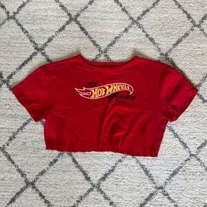 Hot wheels racing tee, cropped